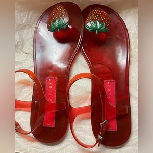 Katy Perry Geli Sandals, Strawberry, Size 10